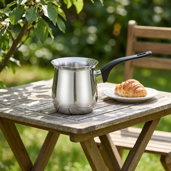 STAINLESS STEEL MILK POT 1L