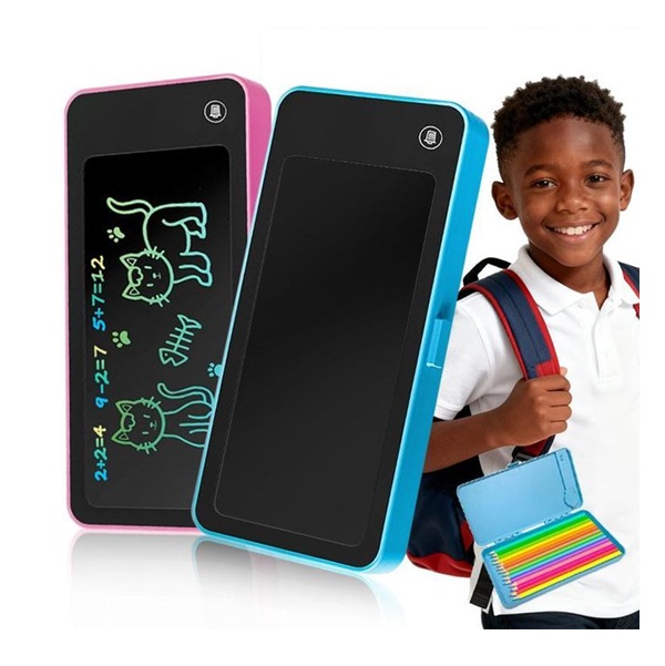 2 IN 1 LCD WRITING TABLET WITH PENCIL CASE