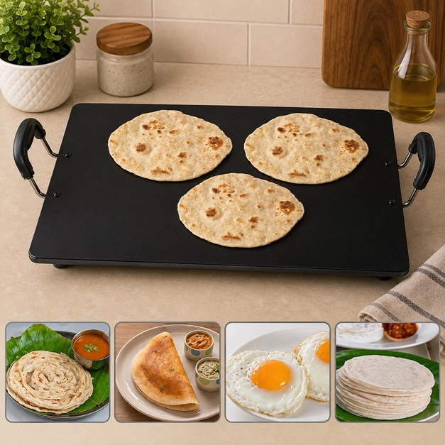 PIONEER RECTANGLW MULTI PURPOSE NONSTICK TAWA
