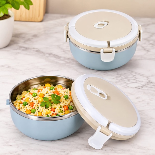 SINLGE LAYER STAINLESS STEEL MULTICOLOUR THERMAL LUNCH CARRIER