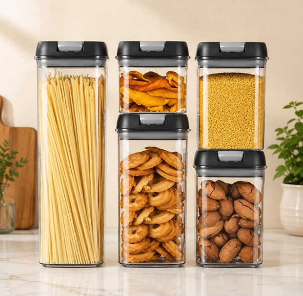5 PCS AIR TIGHT STORAGE CONTAINER SET