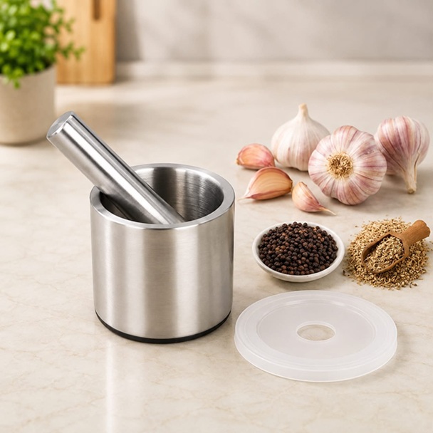 304 STAINLESS STEEL MORTOR AND PESTLE SET