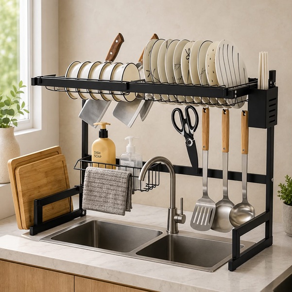 DISH DRYING RACK OVER THE SINK 65CM