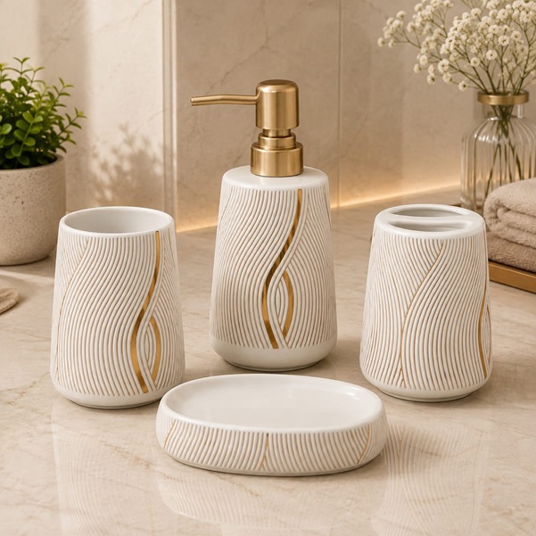 CERAMIC BATHROOM SET